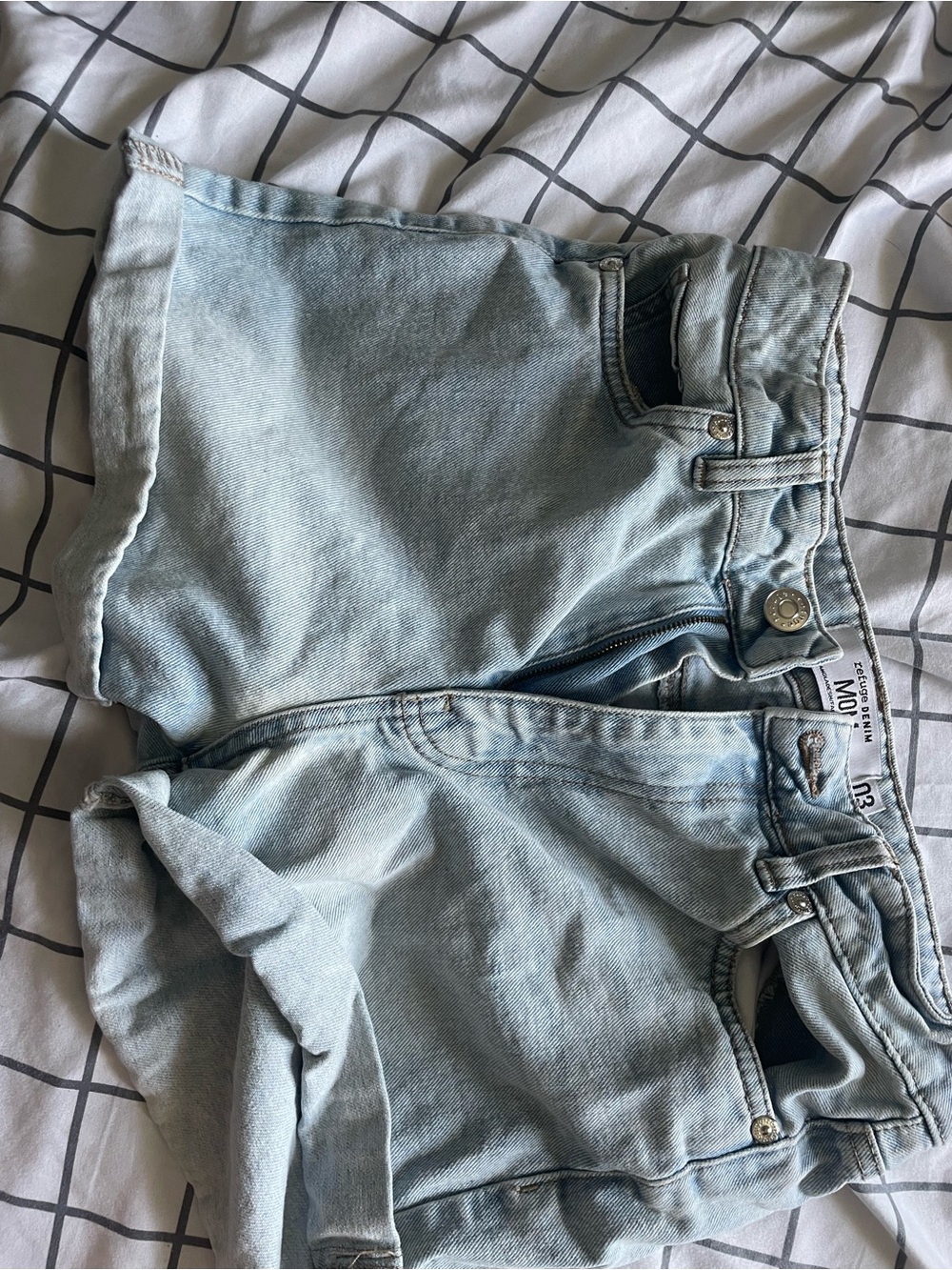 Light Blue Denim Kids Shorts - Unknown Brand